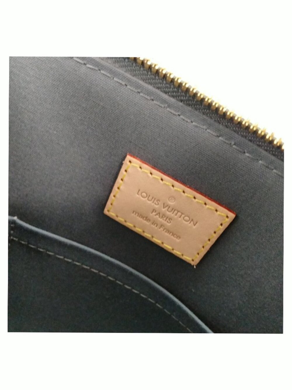 Authentic Louis Vuitton Alma PM Vernis Leather Green LV Satchel Handbag - Picture 10 of 10